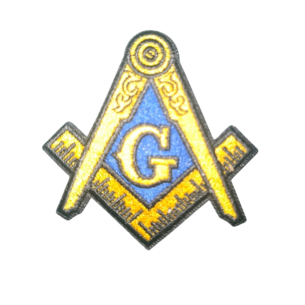 Masonic Free Mason Logo Embroiderd Iron On Patch